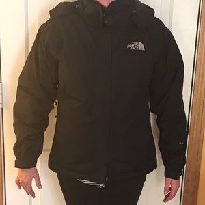 The North Face Faux Fur Lined Black Ski Parka, M